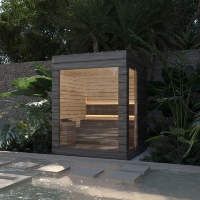 Sauna Exterior em Pinho Maciço