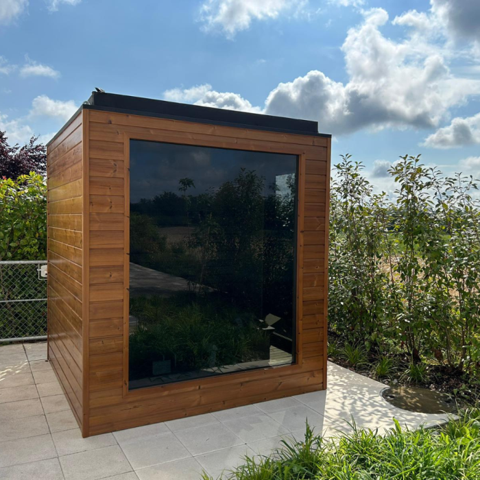 Sauna Exterior em Pinho Maciço