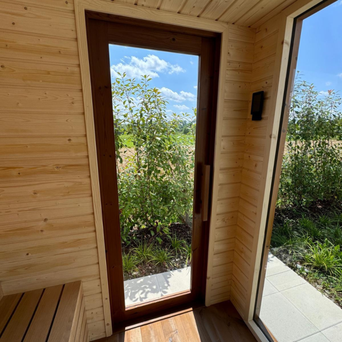 Sauna Exterior em Pinho Maciço